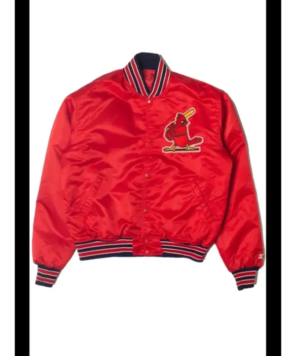 St. Louis Cardinals 1990’s Red Satin Varsity Jacket