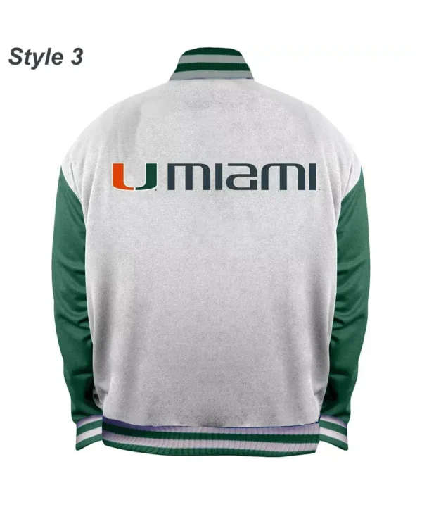 Miami Hurricanes Canes The Rookie Varsity Satin Jacket