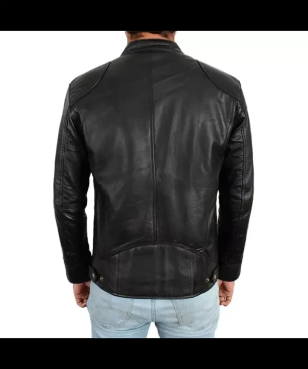 Motorcycle Sheepskin Leather Jacket