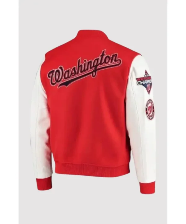 Washington Nationals Red/White Varsity Jacket