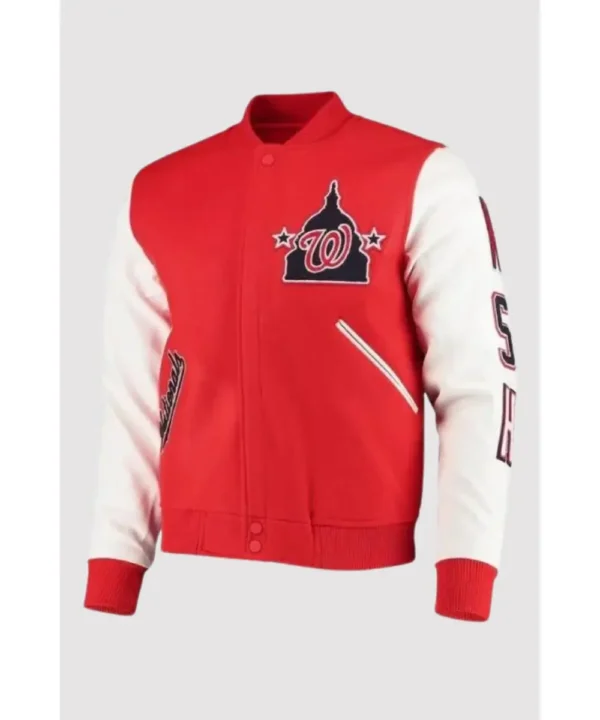 Washington Nationals Red/White Varsity Jacket