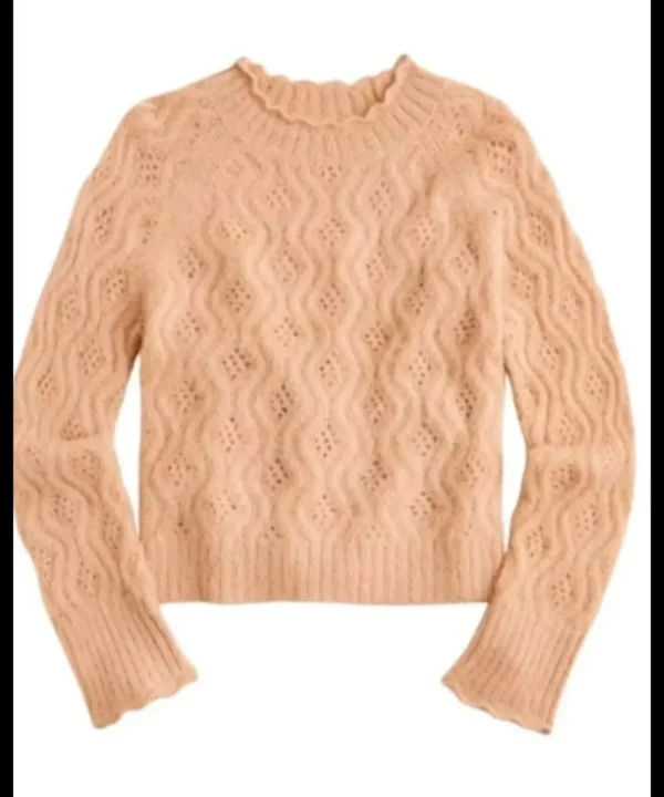 His Three Daughters 2024 Elizabeth Olsen Pointelle Sweater