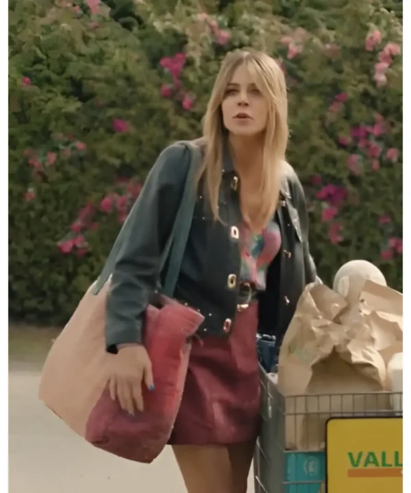 High Potential 2024 Kaitlin Olson Leather Jacket