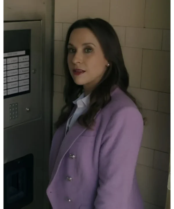 His & Hers 2024 Lacey Chabert Purple Blazer