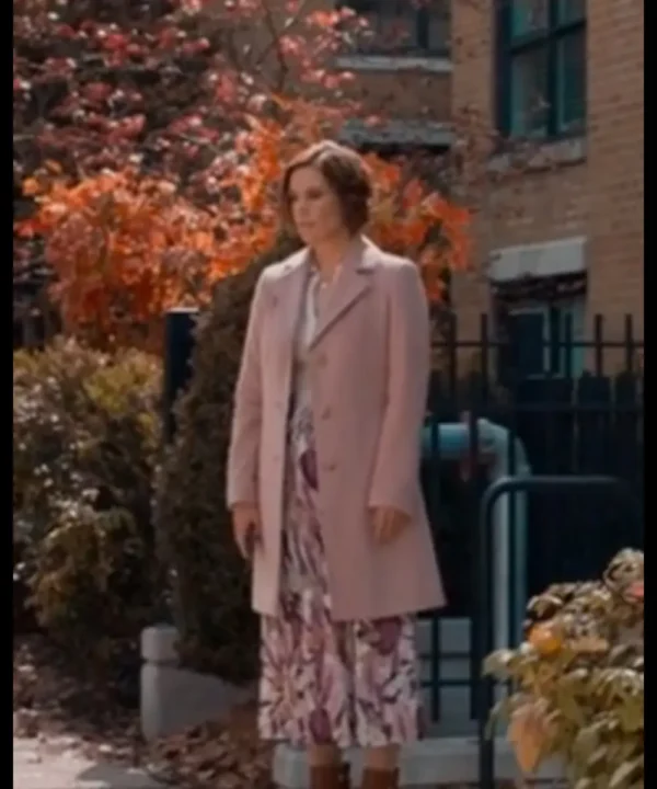 Falling Together 2024 Ashley Williams Pink Long Coat