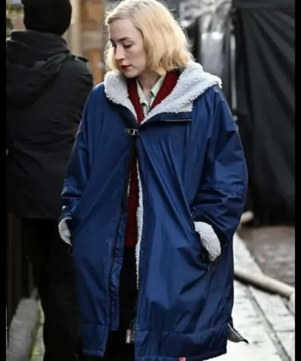 Saoirse Ronan Blitz 2024 Blue Jacket