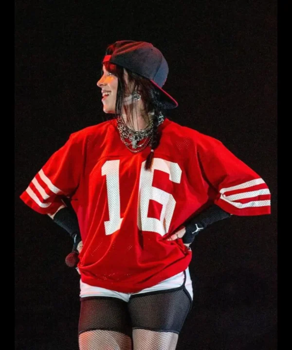 Billie Eilish Red Jersey