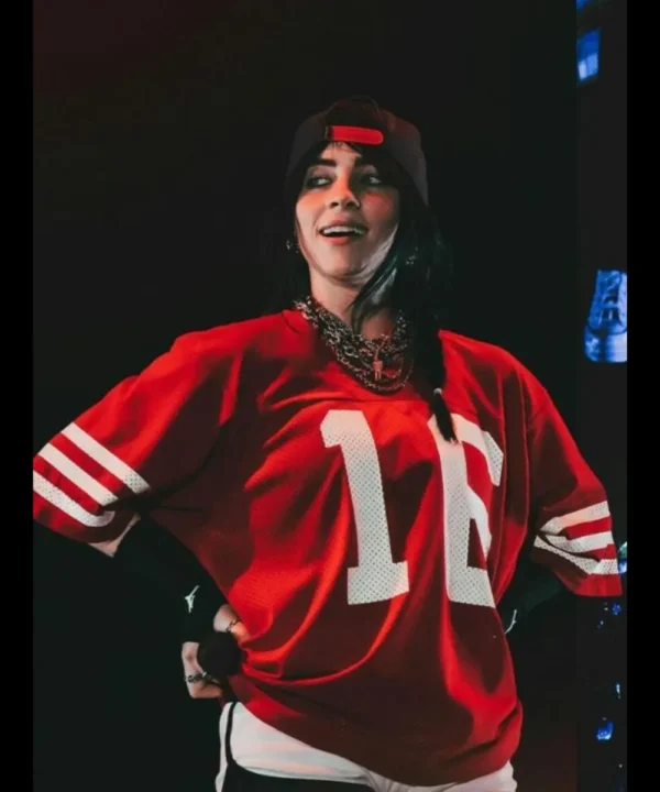 Billie Eilish Red Jersey