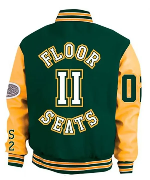 ASAP Ferg Green and Yellow Varsity Jacket