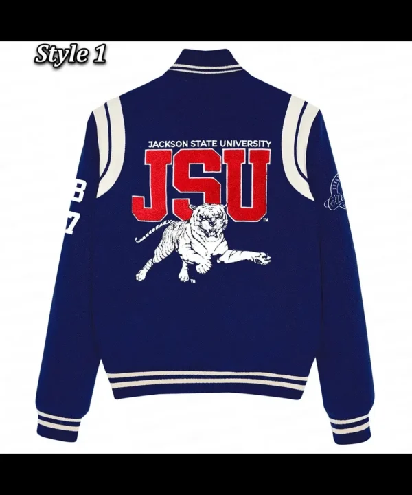 Jackson State University Navy Varsity Wool Jacket