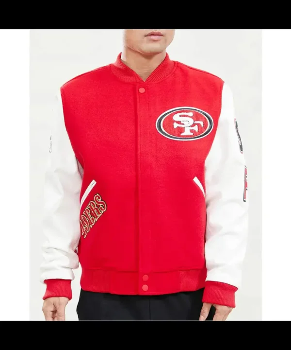 San Francisco 49ers Logo Letterman Jacket