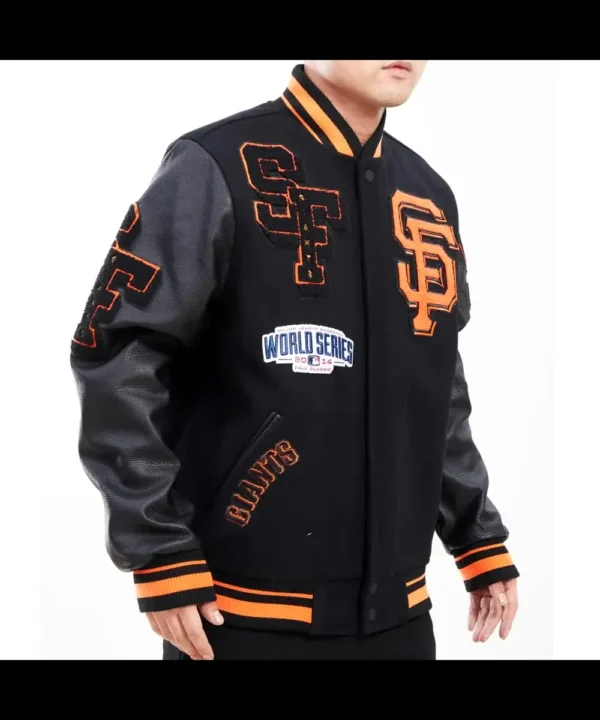 Varsity San Francisco Giants Mash Up Black Jacket