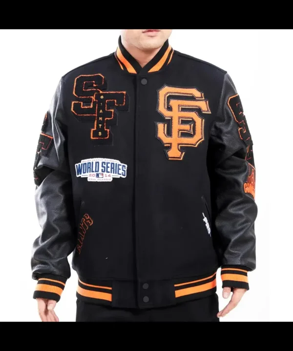 Varsity San Francisco Giants Mash Up Black Jacket