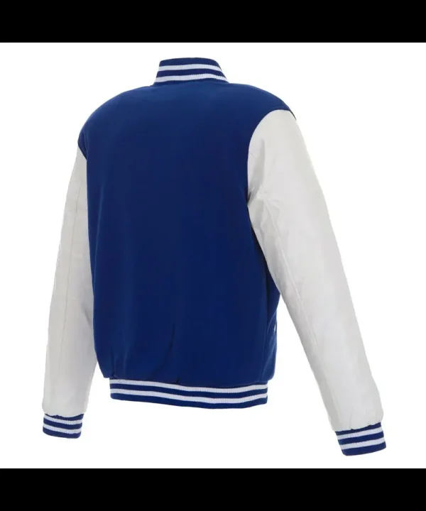 NY Knicks Blue and White Varsity Jacket