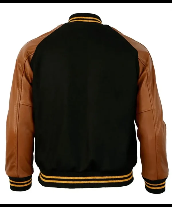 1955 Pittsburgh Steelers Varsity Brown and Black Jacket