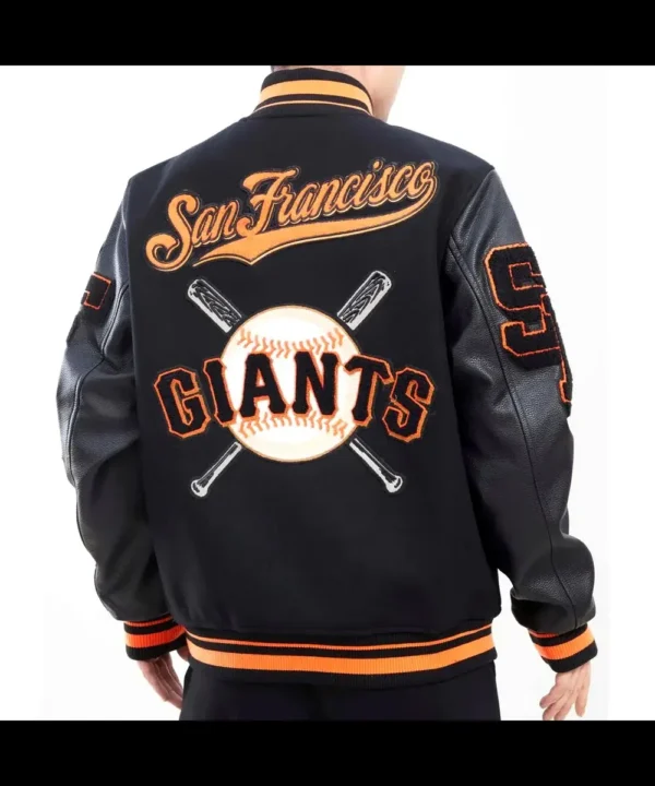 Varsity San Francisco Giants Mash Up Black Jacket