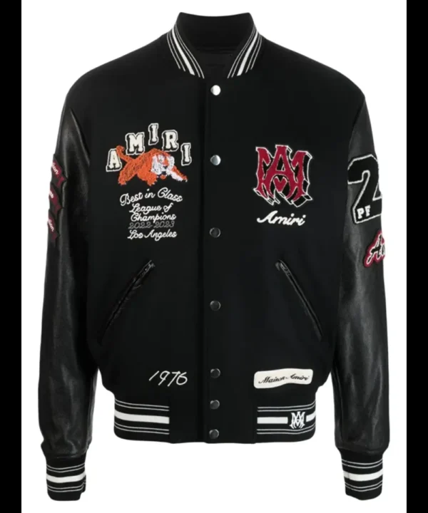 Amiri Logo-Patch Varsity Jacket