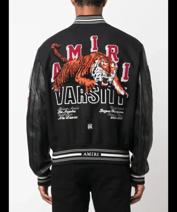 Amiri Logo-Patch Varsity Jacket