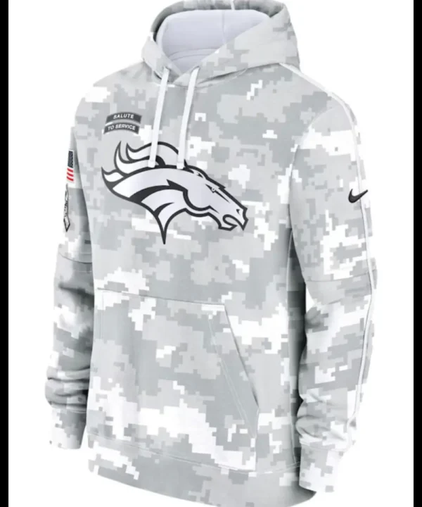 Denver Broncos Salute To Service Camo 2024 Hoodie