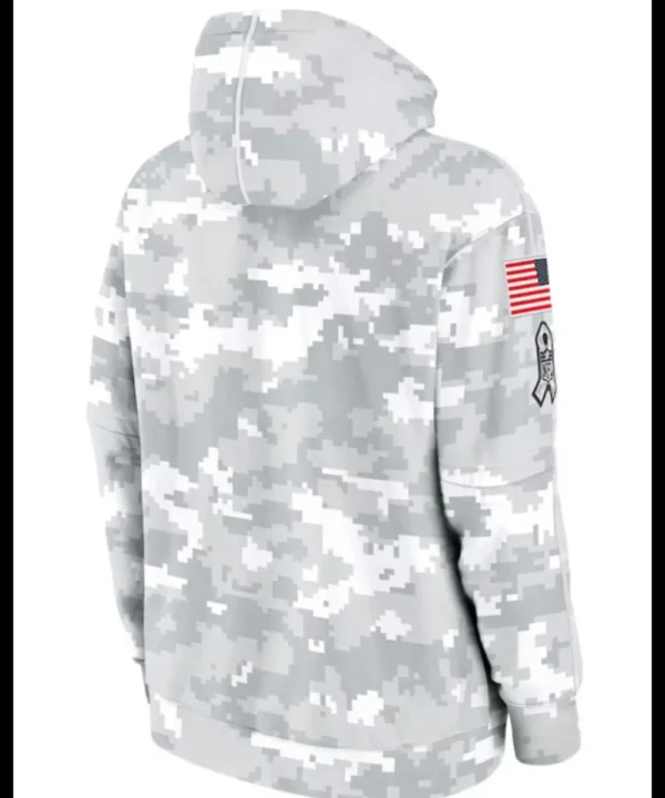 2024 Miami Dolphins Arctic Camo Salute to Service Hoodie