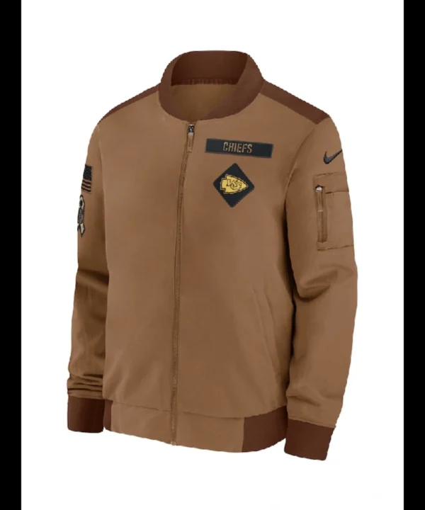 Kansas City Chiefs Salute to Service Bomber Jacket