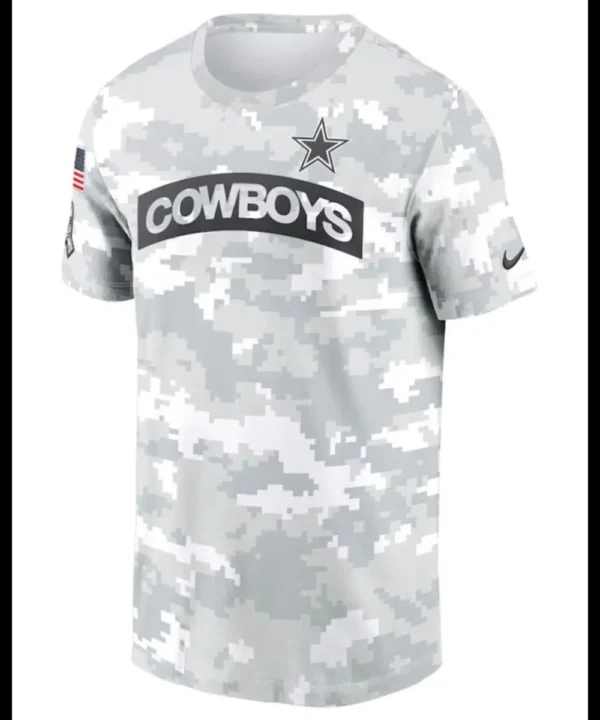 Dallas Cowboys Salute To Service Camo 2024 T-Shirt