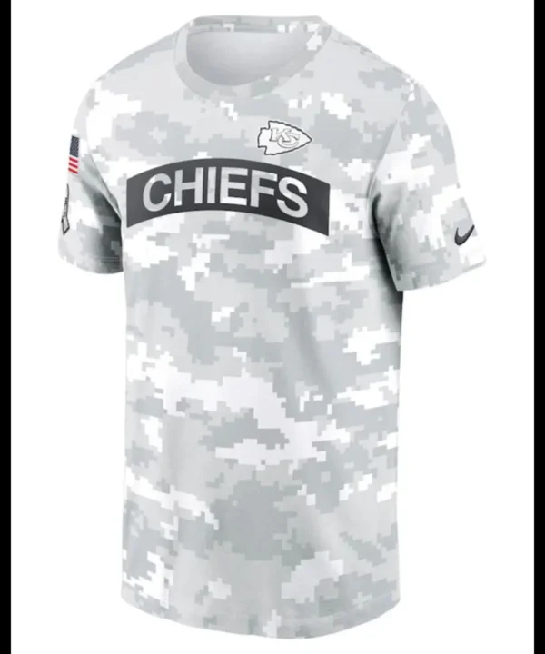 Kansas City Chiefs Salute To Service Camo 2024 T-Shirt