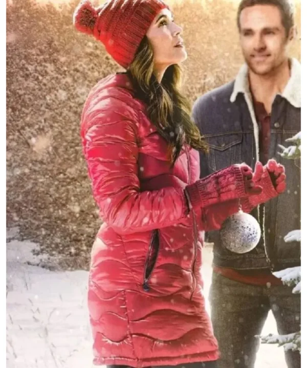 The Christmas Promise Torrey DeVitto Puffer Coat