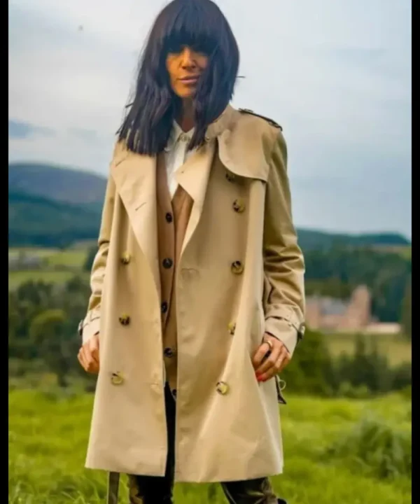 The Traitors UK 2024 Claudia Winkleman Beige Coat