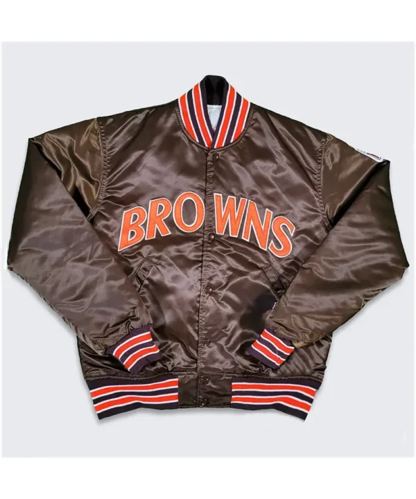 90’s Cleveland Browns Bomber Satin Jacket