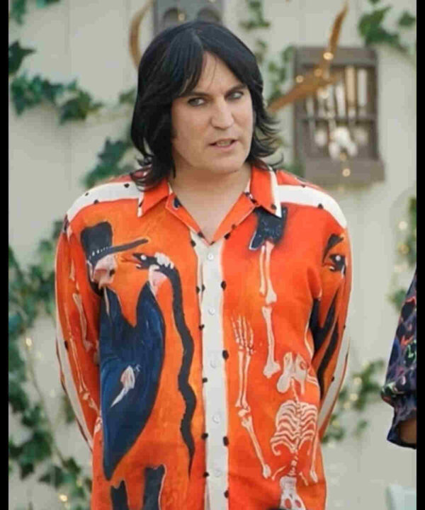 Great British Bake Off S15 Noel Fielding Orange Ramblin Shirt