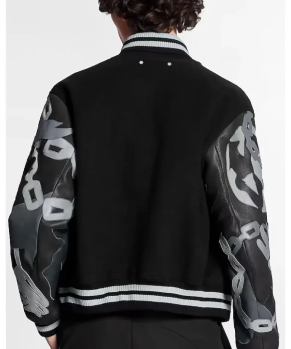 Louis Vuitton Chains Camo Varsity Jacket