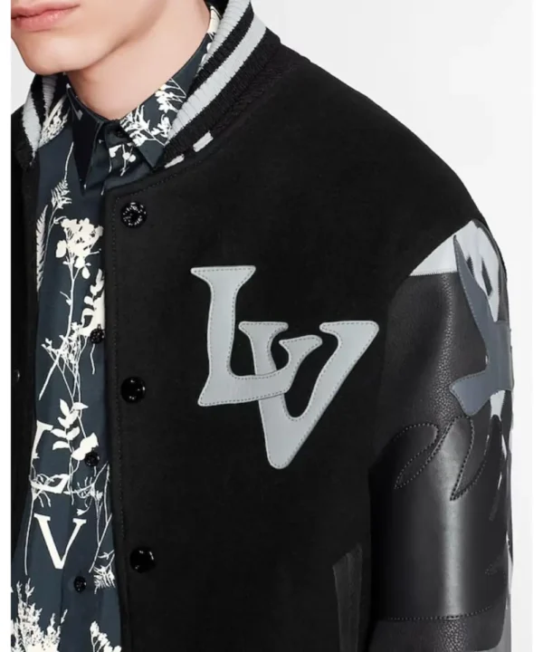 Louis Vuitton Chains Camo Varsity Jacket