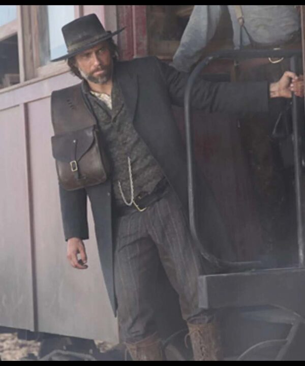 Anson Mount Hell on Wheels Black Wool Coat