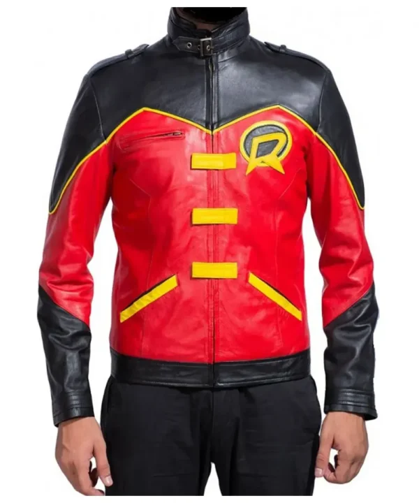 Batman Tim Drake Red and Black Jacket