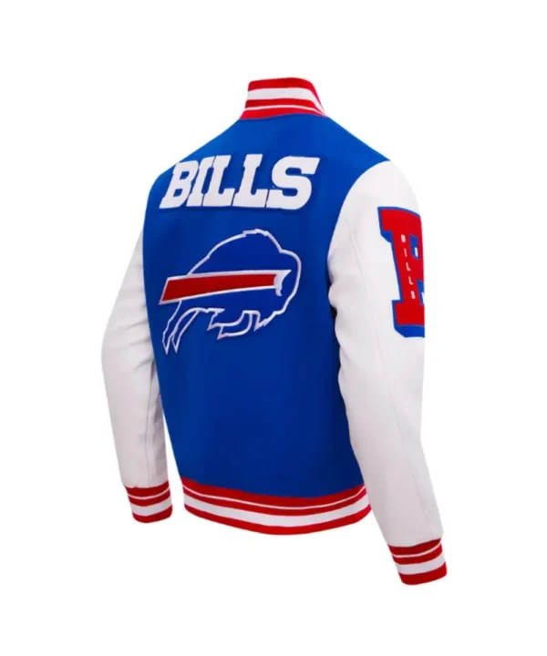 Buffalo Bills Mashup Rib Varsity Wool/Leather Jacket