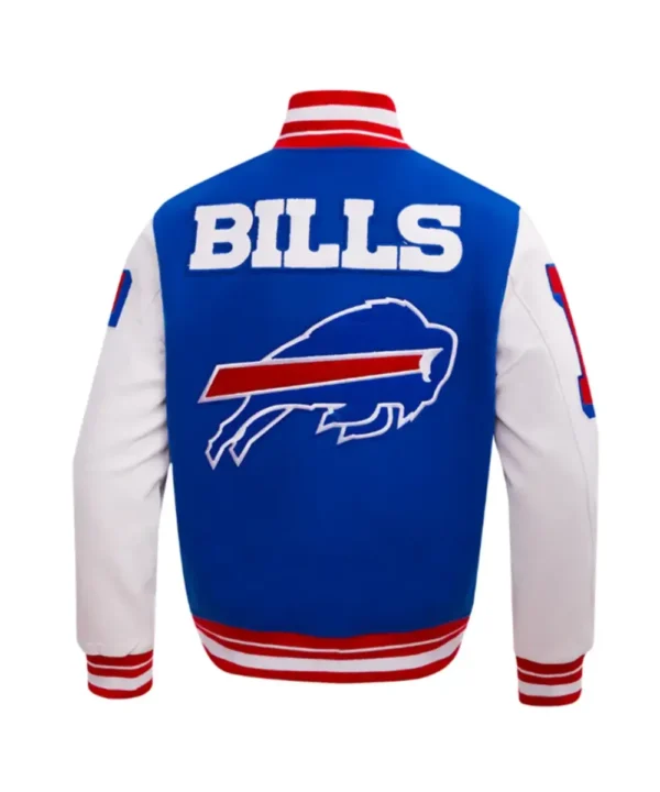 Buffalo Bills Mashup Rib Varsity Wool/Leather Jacket