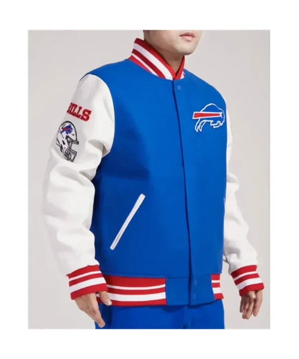 Buffalo Bills Old English Classic Rib Varsity Jacket