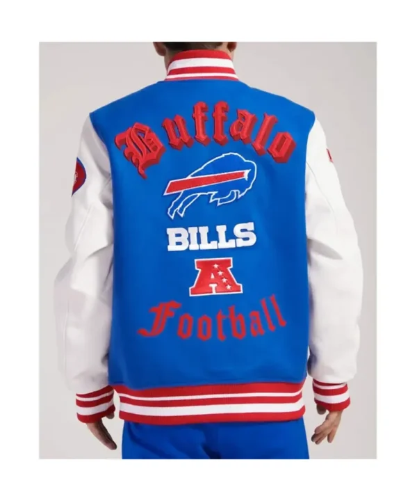 Buffalo Bills Old English Classic Rib Varsity Jacket