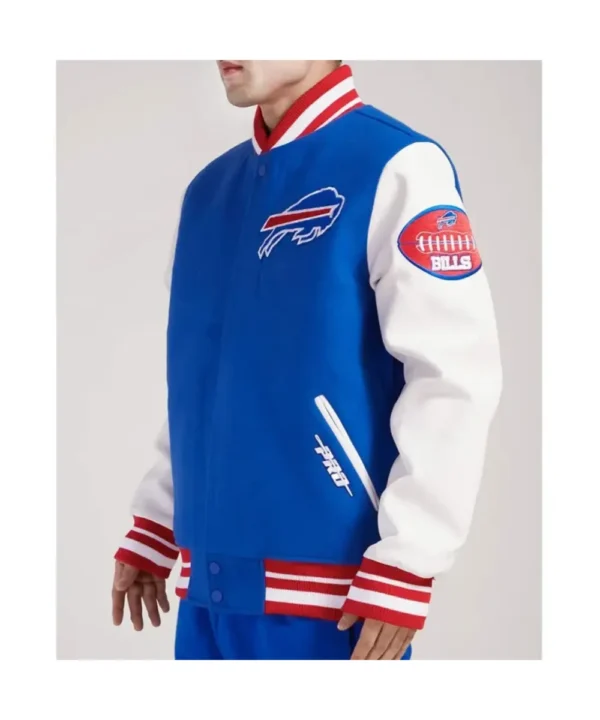 Buffalo Bills Old English Classic Rib Varsity Jacket