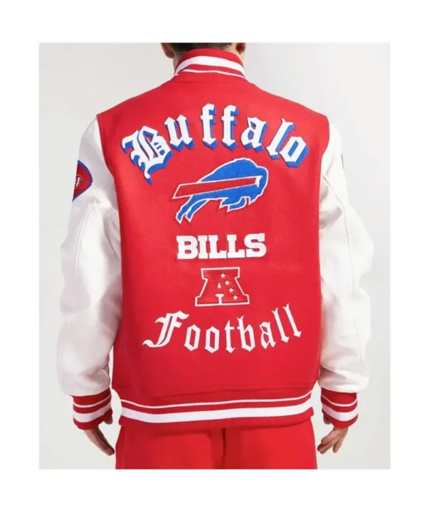 Buffalo Bills Old English Classic Rib Varsity Jacket