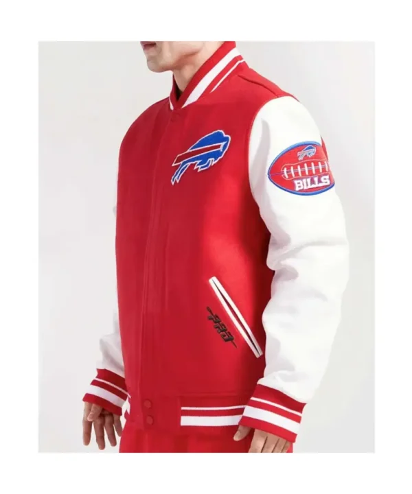 Buffalo Bills Old English Classic Rib Varsity Jacket