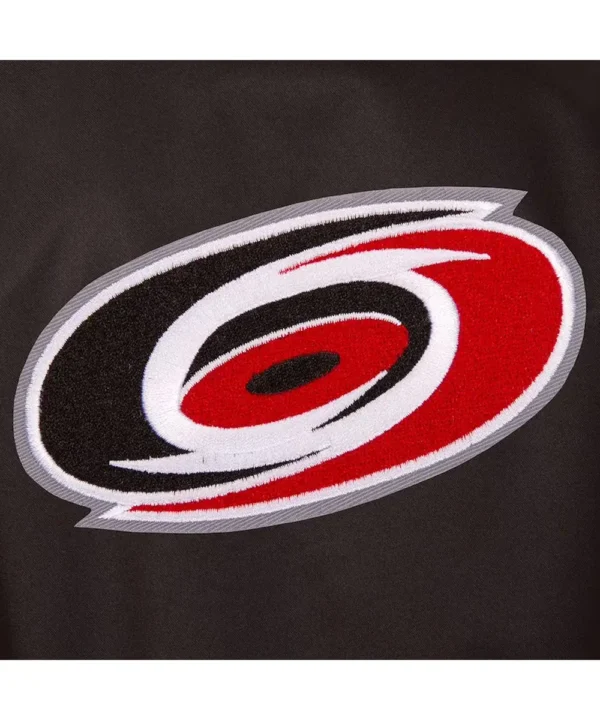 Carolina Hurricanes Black and Red Poly-Twill Jacket