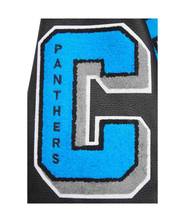 Carolina Panthers Mashup Rib Varsity Wool/Leather Jacket