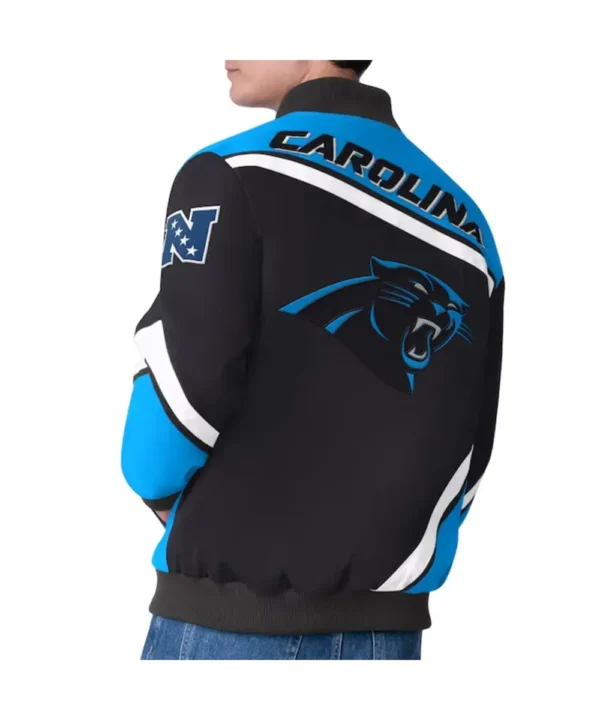 Carolina Panthers Maximum Racing Black Jacket