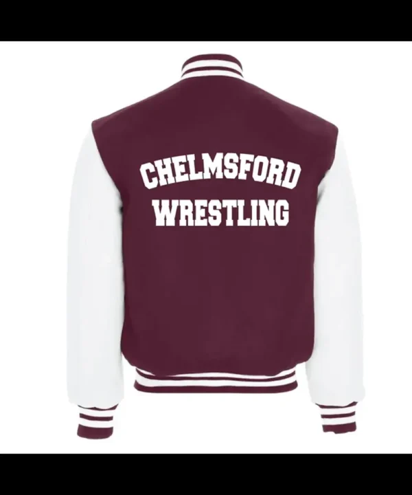 Chelmsford Lions Maroon and White Varsity Jacket