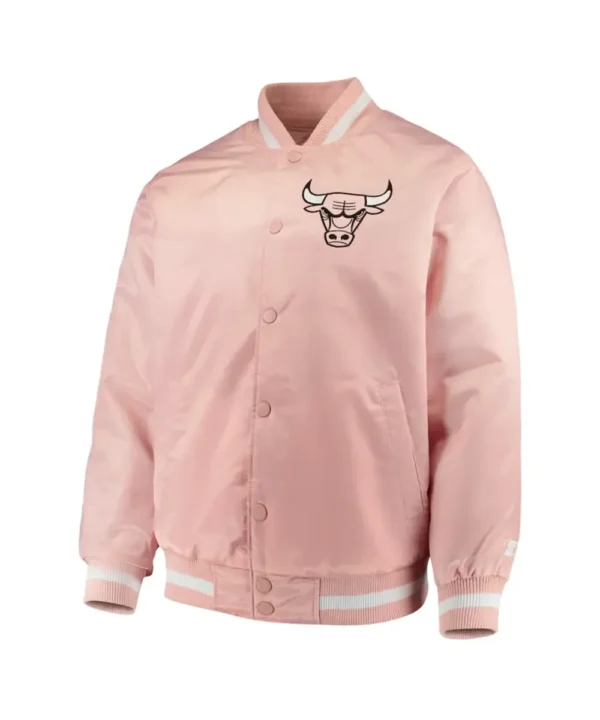 Chicago Bulls Pink Satin Jacket