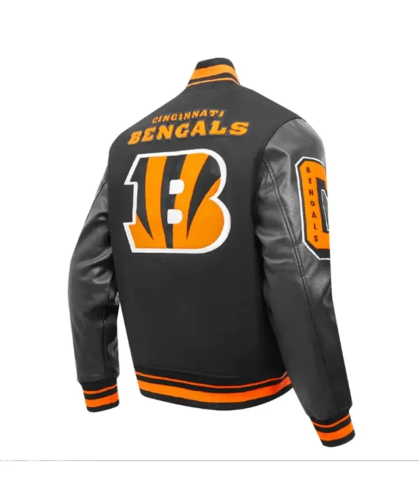 Cincinnati Bengals Mashup Rib Varsity Wool/Leather Jacket