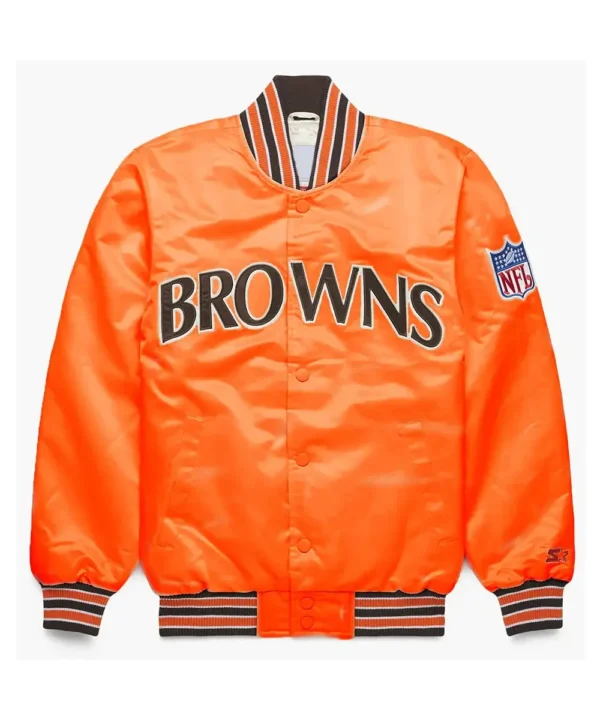 90’s Cleveland Browns Bomber Satin Jacket