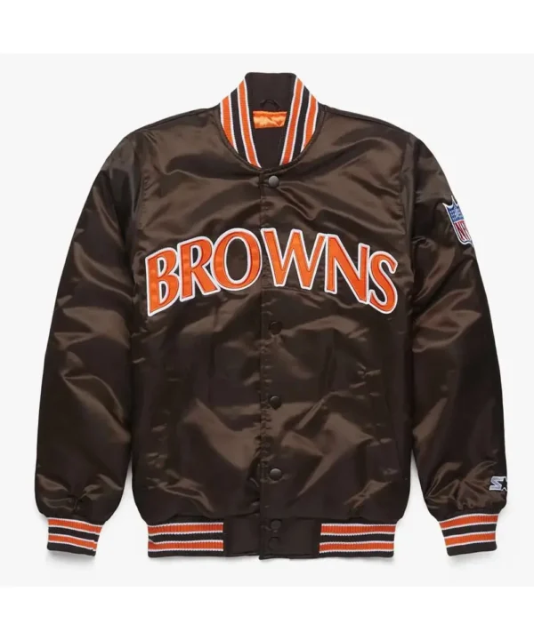 90’s Cleveland Browns Bomber Satin Jacket